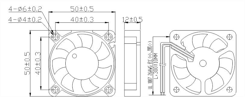 12v开yun体育app官方下载网址5010安装尺寸图 12v开yun体育app官方下载网址5010安装尺寸图