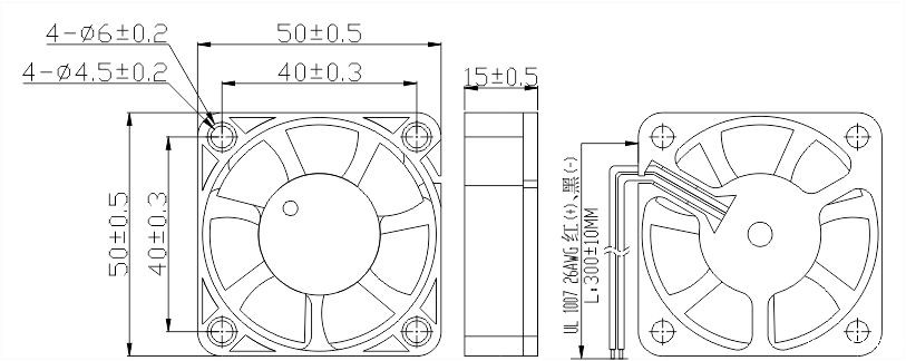 12v开yun体育app官方下载网址5015安装尺寸图 12v开yun体育app官方下载网址5015安装尺寸图