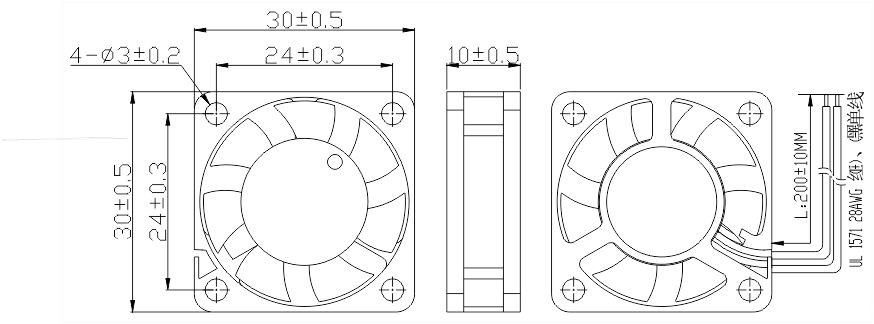 24v开yun体育app官方下载网址3010安装尺寸图