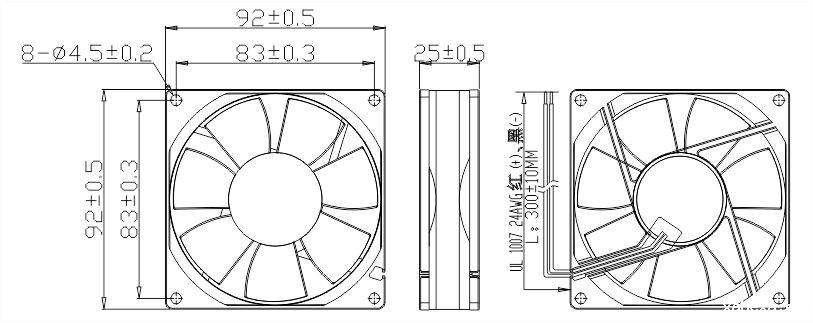 24v开yun体育app官方下载网址9225安装尺寸图